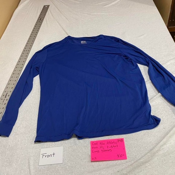 Cool Blue long sleeve athletic shirt men XL. SKU348#longsleeve - Picture 4 of 5